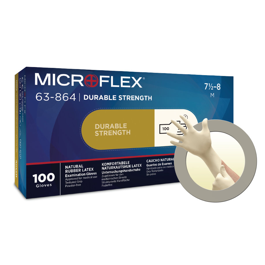 LUVAS NITRILO BRANCA 63-864 ANSELL